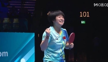 覃予萱3-1战胜早田希娜，两胜晋级澳门世界杯淘汰赛
